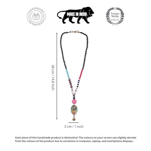 Image of AAKRITI ART CREATIONS Handcrafted Tribal & Ethnic Necklace Collection | Royal, Empress & Nomadic-Inspired Artisan Jewelry | Moonstone, Henna, Floral & Carnival Designs for Women