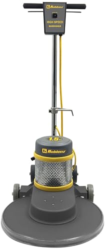 Koblenz B-1500-P High-Speed Floor Burnisher, Includes 20" Floor Cleaner Pad, 1.5 HP AC Twin Capacitor Motor, 2-Piece Chromed Handle, 4 Non-Marking Wheels, 50’ Cable, Polishing Machine