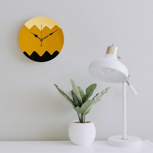 Horloge sans tic-tac 60 cm en bois décorative pour salon et chambre - 7