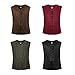 LMYOVE Men's Medieval Renaissance Vest,Steampunk Waistcoat Costume,Pirate Gothic Waistcoat,Medieval Waistcoat Costume, Small, Black