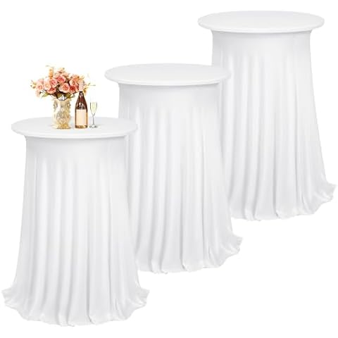 Set of 3 Spandex Stretch Bar Table Covers Cover