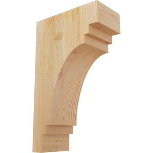 Ekena Millwork COR06X12X20PEC00RDF 6"W x 12"D x 20"H Pescadero Rough Sawn Corbel, Douglas Fir