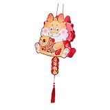 Kit de dragon DIY - d'excellents accessoires de bricolage pour créer un, facile à utiliser pour la plupart des enfants, l'ornement fini peut être utilisé comme décor du nouvel an pour la maison, le jardin, le salon, etc., décor