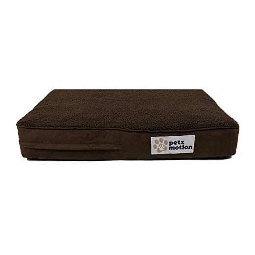 Petzmotion Materasso Ortopedico per Cani in Memory Foam, Rivestimento Impermeabile, Lavabile, Ideale per artrite, displasia dell'Anca, ECC.