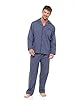 INSIGNIA Mens Woven Pyjamas Traditional with Logo Pocket (UK, Alpha, 3XL, Regular, Regular, Grey) #3