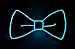 Produktbild SOUTHSKY Christmas LED Bow Tie Fun Leuchtend Fliegen Neuheit Led Kostüm mit Led Licht Neon Lichter Blinker EL Draht Glowing Light Up Einstellbar Strap 4 Modes for Halloween Kostüm Cosplay Party(Blau)