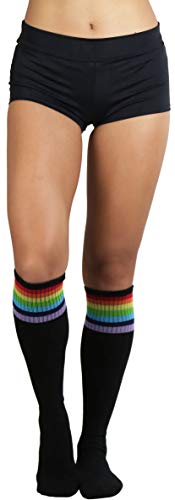 Image of ToBeInStyle Women's Knee High Socks with Striped Top