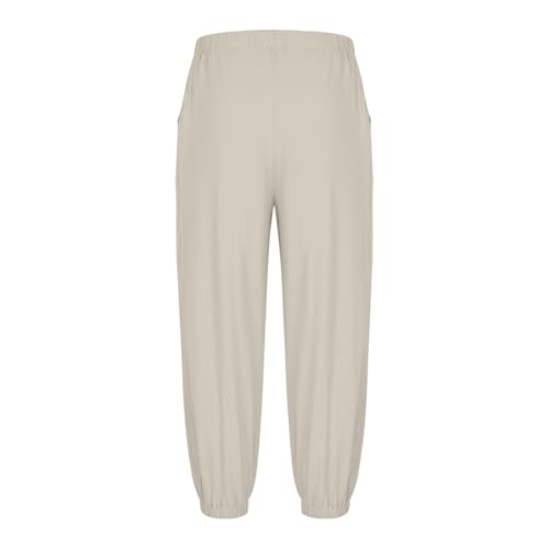 Men's Loose Pants Elastic Waist Drawstring Active Pants Casual Fashion Solid Color Breathable Pocket Trousers3