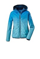 killtec Mädchen Funktionsjacke/Regenjacke mit Kapuze Lyse GRLS JCKT A, türkis, 152, 36263-000
