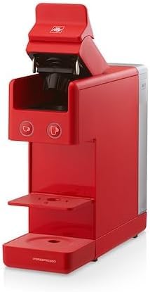 illy Cafè, Kaffeemaschine Y3.3, rot, kompatibel mit Iperespresso-Kapseln für Espresso und Amerikanischen Kaffee