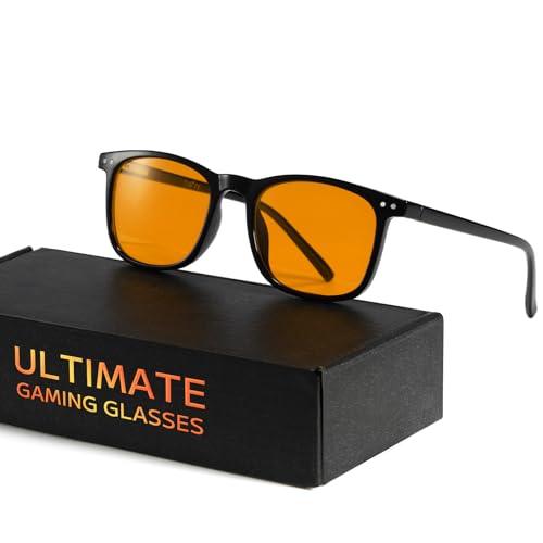 TIJN Blue Light Blocking Glasses for Gaming & UV Protection