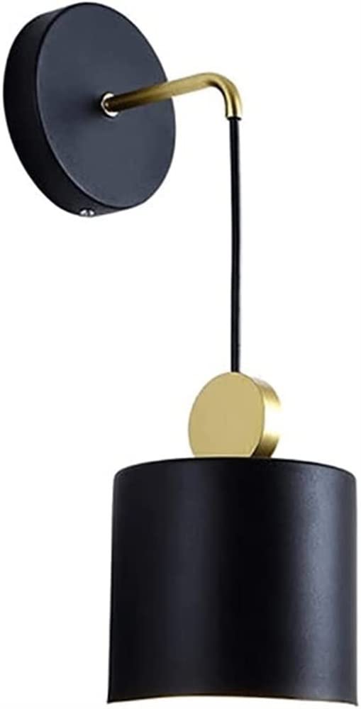 SEMANHUA Elegant Black Nordic Wall Sconce - Indoor Lighting for Stylish Spaces