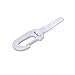 Vispronet Plastic Snap Hook â€“ White Plastic â€“ 1.75in x 0.88in â€“ Lightweight â€“ Compatible with Indoor and Outdoor Items â€“ Secures Keychains, Flags, Ceiling DÃ©cor, and More
