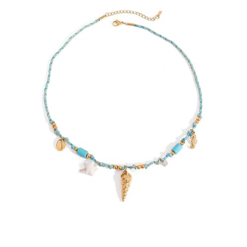 [XAGMODSHN] Oceanics Styles �҂ݍ��݃R�[�h�l�b�N���X �������߉\ �V�F���p�[���y���_���g�W���G���[ �J�W���A���ɂ��r�[�`�ɂ�