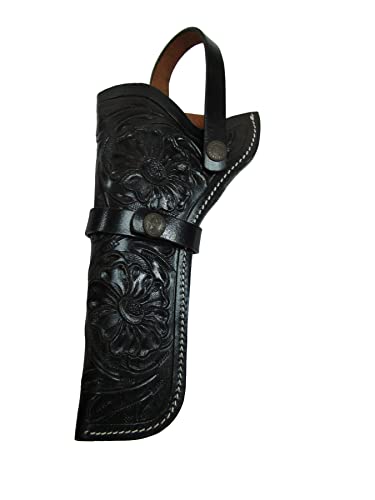 Leather Holster Western Cowboy Floral Tooled Biker Revolver Pistol Gun Holder Left Handed #TOP2