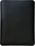 Aartedesign Echt Leder Sleeve Hülle für 13 MacBook Air/MacBook 13 Pro/MacBook 14 Pro/MacBook 15 Air (Schwarz, MacBook 14 Pro)