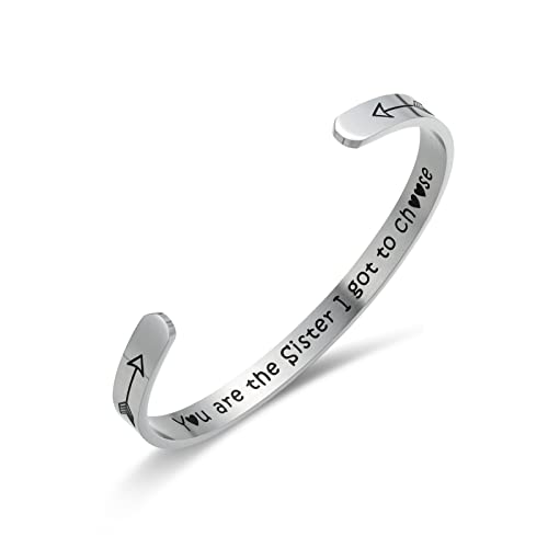 Image of Sister Bracelet Stainless Steel Friendship Jewelry Gifts for friends Female Perfect Best Friend Birthday Gifts for Women