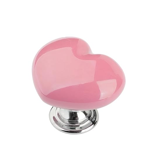 Zigeiya Car Heart Start Button Cover, Anti-Scratch Ceramic Engine Start/Stop Joystick, Press-Designed Push to Start Button Decor Protector, Universal for Most Cars (Pink)