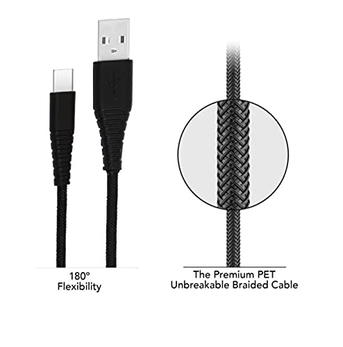 Image of Nylon Braided Type C Fast Charging Cable