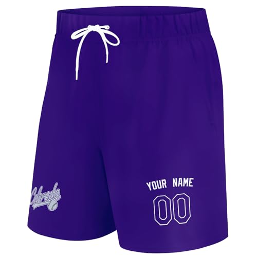 Image of ANTKING Swim Trunks Custom Name Number Beach Shorts for Men Youth Gifts