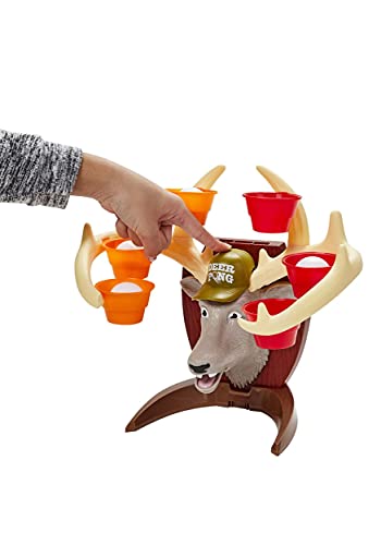 image for Hasbro Gaming Deer Pong Game, Features Talking Deer Head and Music, In