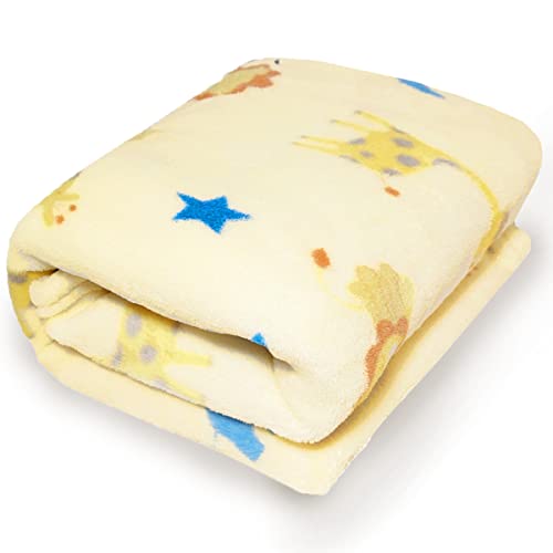 Manta Microfibra Confort Baby Hazime Safari Amarelo