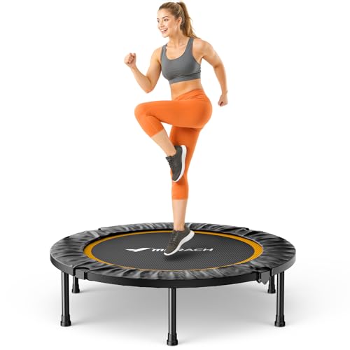 MERACH Mini Trampolin - 102cm/122cm Fitness Trampolin Faltbar, Maximale Belastung 150 KG, Trampoline für Bewegungstraining Leise MERACH Mini Trampolin - 102cm/122cm Fitness Trampolin Faltbar, Maximale Belastung 150 KG, Trampoline für Bewegungstraining Leise