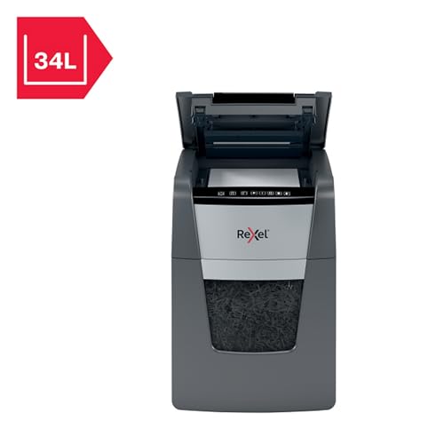 Destructeur de documents automatique Rexel coupe croisée P4 avec 12 feuilles lubrifiées