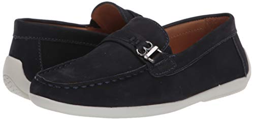 Image of Driver Club USA Unisex-Child Boys /Girls Leather Fashion Luxury Driving Loafer with Rope Anchor Detail