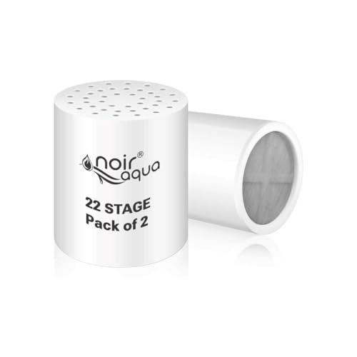 Image of 22 Stage Hard Water Shower Filter Replacement Cartridge Hard Water Softner SF-22 Pro | Hard Water Softener Filter, Reduces hair fall, Protects Skin | Remove Chlorine and Harmful Chemicals | Pack of 2