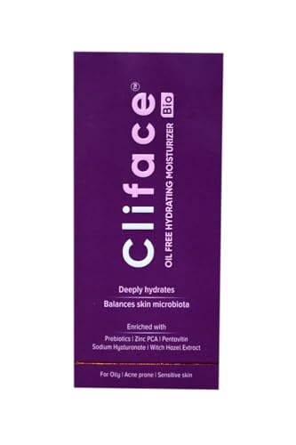 Image of KMAY Cliface Bio Oil Free Hydrating Moisturizer for Oily & Acne Prone Skin | Lightweight Non Greasy Face Gel - 50g (Pack of 2)