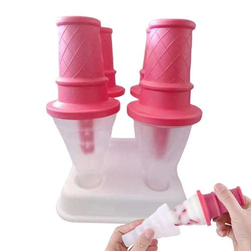 Molde de helado para hacer paletas de helado, fácil de quitar, para compota de manzana, zumos, chocolate, purés