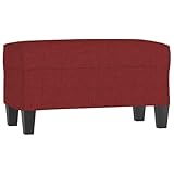 Couleur : rouge bordeaux;Matériau : tissu (100 % polyester), contreplaqué;Matériau de remplissage : mousse