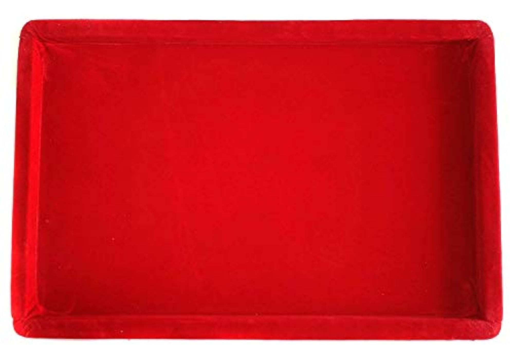 Velvet Jewellery Display Organizer Tray, Red Beading Tray