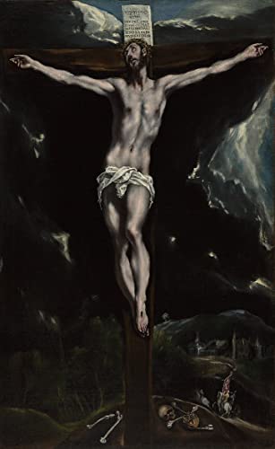 Affiche Impression Le Christ en croix El Greco toile murale décorative pour bureau et chambre