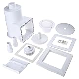 Azxcvbnm Kits de skimmer de piscina con conexión simple para mantener limpia la piscina por encima del suelo, accesorios de skimmer para el suelo