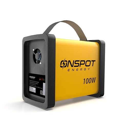 Image of 100W Portable Power Station | Proudly Made in India | Power Backup for Laptop, Drone, Wi-Fi & AirFiber, CCTV, LED Bulb, LED Lights & Fans (Up to 100W) | Photography & Caravan Use