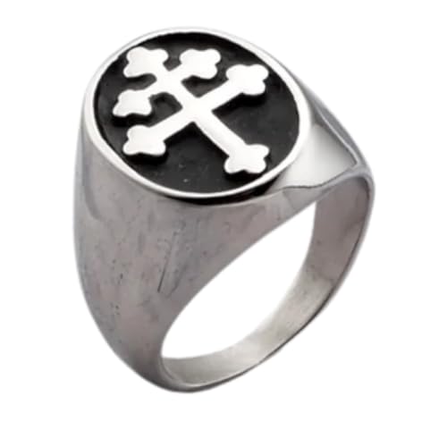 Bijoux femme et homme bague chevalière vintage argentée de haute qualité