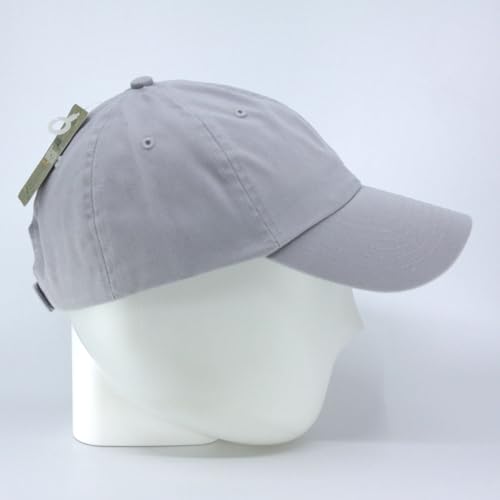 Image of Classic Washed Cotton Baseball Cap - Vintage Adjustable Dad Hat, Curved Bill for Men Women, Outdoor Everyday Wear
