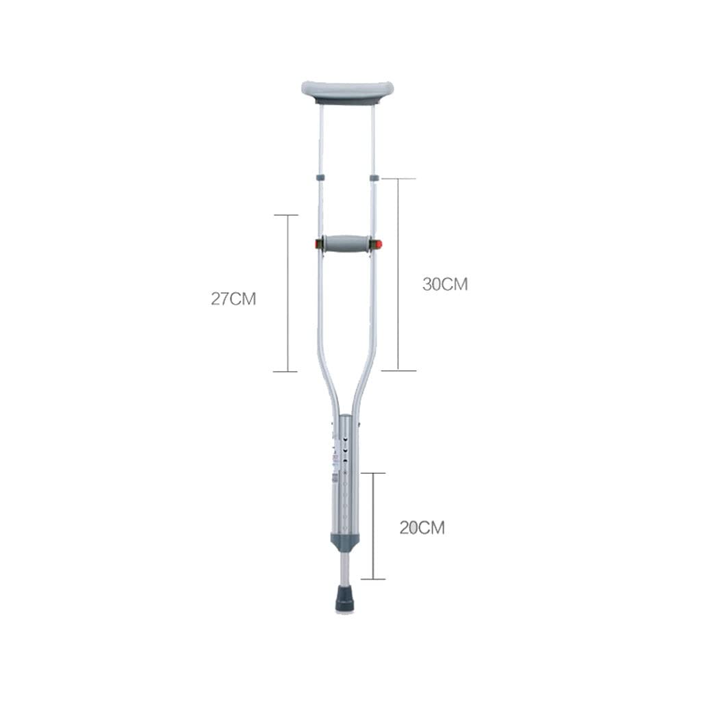 GCX- Muleta de bastón for Axilas, bastón de Doble muleta for Adultos, muleta única Multifuncional, muleta Ligera Antideslizante Ajustable for fracturas Firma