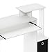 Furinno Econ Multipurpose Home Office Computer Writing Desk, White/Black