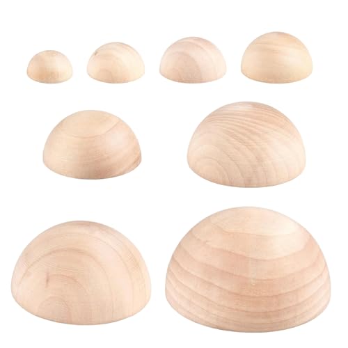 YEWCEP 8Pcs 8 Größen Töpferwerkzeug Set, Ton Werkzeug, Halbe Runde Töpfer Werkzeuge, Keramikplatten Druck Herstellung Topf Schüsseln und Platten, Geeignet für Lehmliebhaber