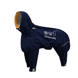 犬 服 大型犬 秋冬 防寒着 犬服 レインコート 防水 愛犬のお散歩 軽量 犬服 冬 防寒服 暖かい 犬の服 秋冬用 防風 防雪 ドッグウェア ペット服 スキーウェア 運動用 軽量 ネイビー L