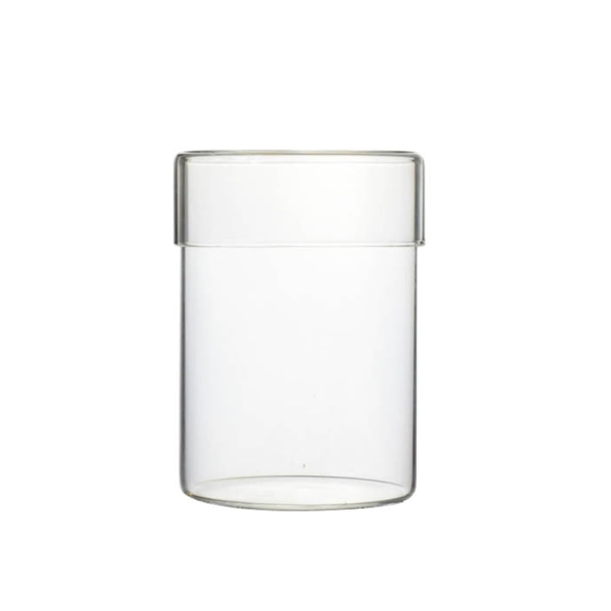 4 Stück Glas Vorratsdosen mit Deckel für Lebensmittel | Durchsichtige Glasflaschen, Leere Vorratsdosen für Losen Tee, Kaffeebohnen, Zucker und Salz