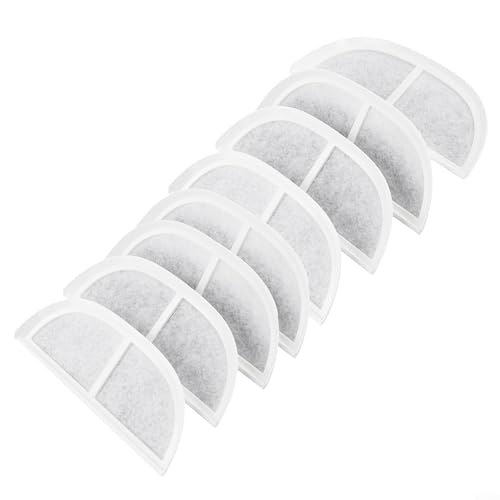 Juego de filtros de agua de repuesto para mascotas, filtros de larga duración para agua potable más saludable (8 piezas)