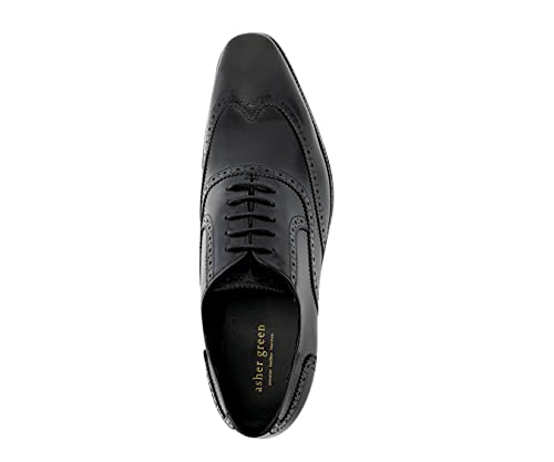 Image of Asher Green AG100 - Men's Dress Shoes - Genuine Calf Leather Wingtip Oxfords - Two Tone and Multi Tone Mens Dress Shoes