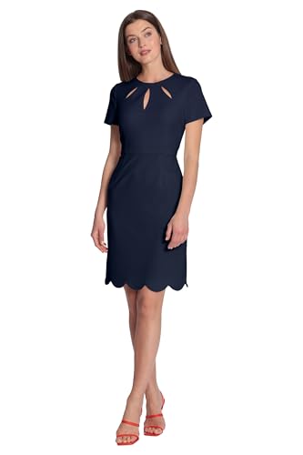 Image of Maggy London Women's Keyhole Neck Scuba Crepe Sheath Dress