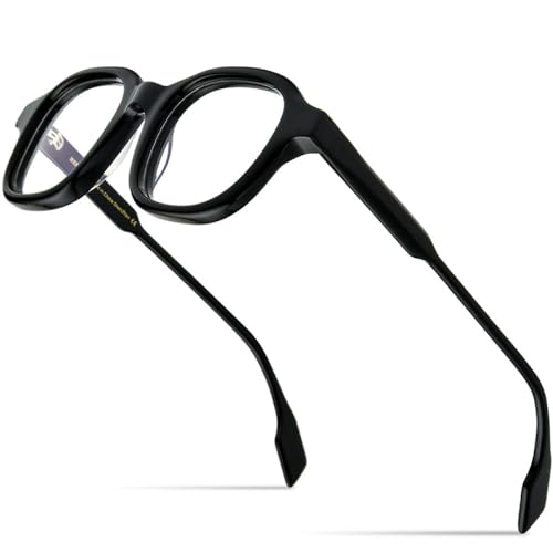 Lunettes en acétate monture hommes femmes carrées vintage