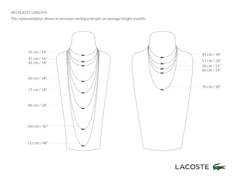 Lacoste Vigor Pendant Necklace for Men - Stainless Steel Jewelry, Contemporary Design - Fashionable Add-on Piece - Gift for Him by Lacoste - Used condition - US$70.15
