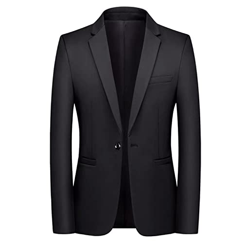 HBDesign Mens 1 Button Notch Lapel Center Vent Suits Jacket